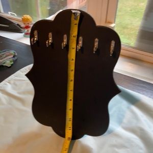 Chalkboard display easel.